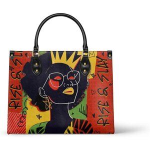 Women's Aina Flame Red Afroyla African Black sholder bag Valentine's Day Gifts